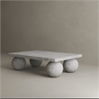 Dani Rectangle Coffee Table Medium In Light Grey Concrete