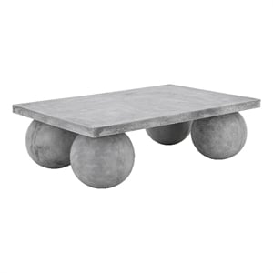 Dani Rectangle Coffee Table Medium In Light Grey Concrete