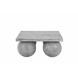 Dani Square Coffee Table Small In Light Grey Concrete