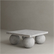 Dani Square Coffee Table Small In Light Grey Concrete