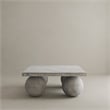 Dani Square Coffee Table Small In Light Grey Concrete