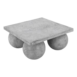 Dani Square Coffee Table Small In Light Grey Concrete