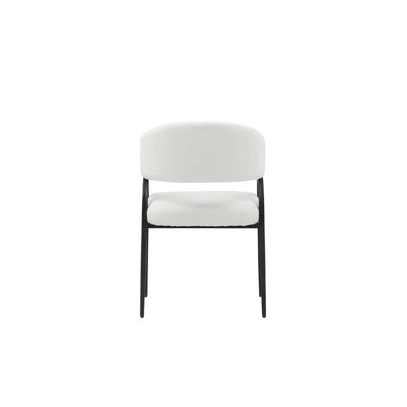 Sansa Dining Chair in Ivory Boucle
