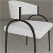 Sansa Dining Chair in Ivory Boucle
