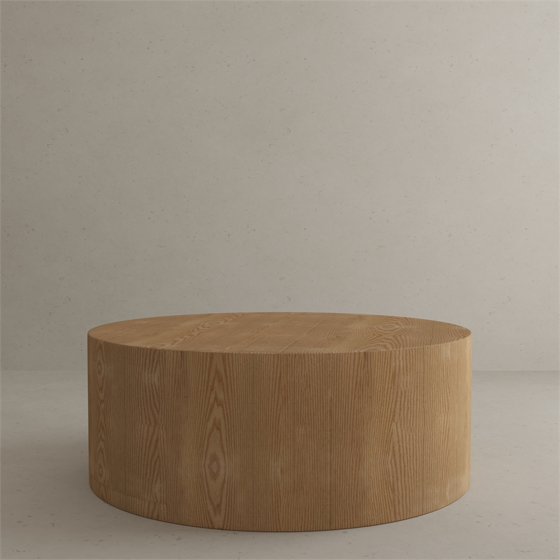 American Home Classic Dax Modern Solid Wood Coffee Table in Ash