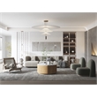 American Home Classic Dax Wood & Faux Marble Coffee Table in Ash/White