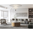 American Home Classic Dax Wood & Faux Marble Coffee Table in Ash/White