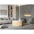 American Home Classic Dax Wood & Faux Marble Coffee Table in Ash/White