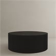American Home Classic Finn Modern Solid Wood Coffee Table in Black