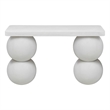 Dani Console Table Large in Ivory Concrete