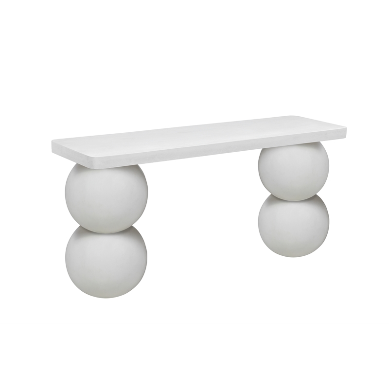 Dani Console Table Extra Large in Ivory Concrete