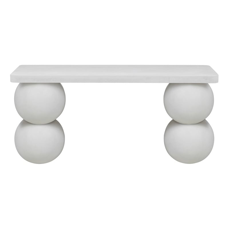 Dani Console Table Extra Large in Ivory Concrete