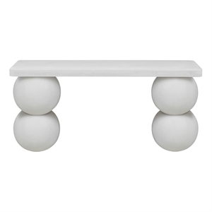 Dani Console Table Extra Large in Ivory Concrete