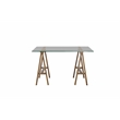 Brady Desk  Extra Small Brass with Tinted Glass