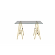 Brady Desk  Extra Small Gold with Tinted Glass