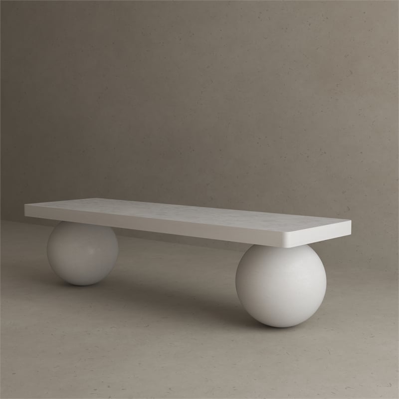 Dani Media Table Extra Large in Ivory