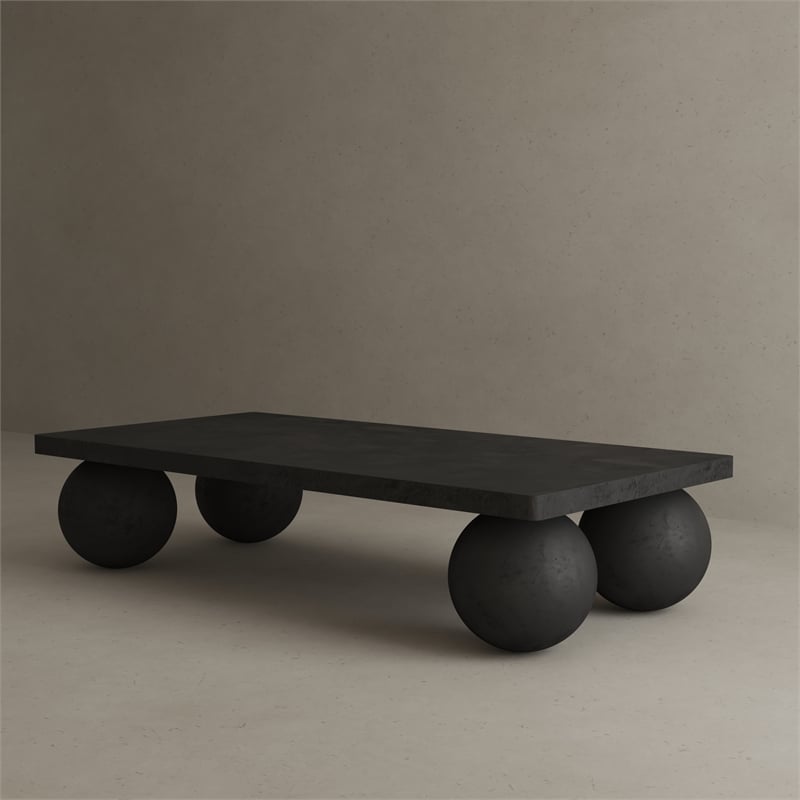 Dani Rectangle Coffee Table Large In Black