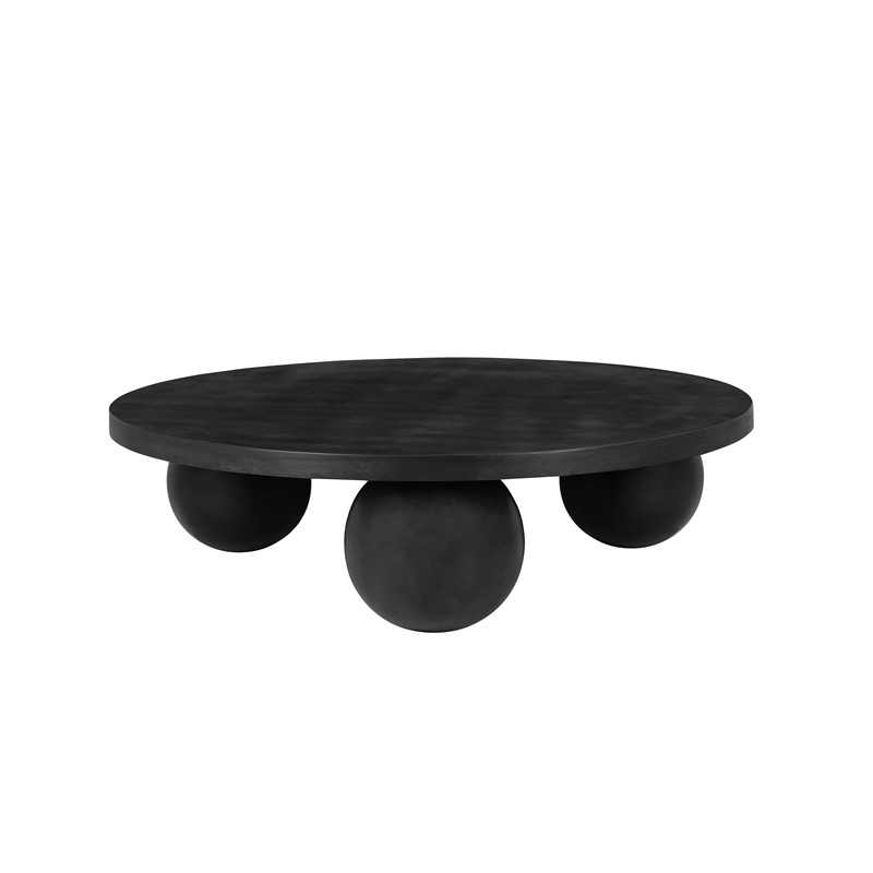 Dani Round Coffee Table Large In Black
