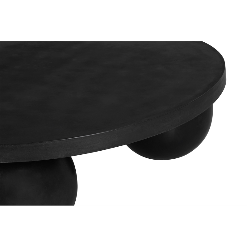 Dani Round Coffee Table Large In Black