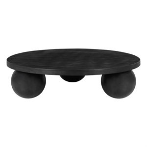 Dani Round Coffee Table Large In Black