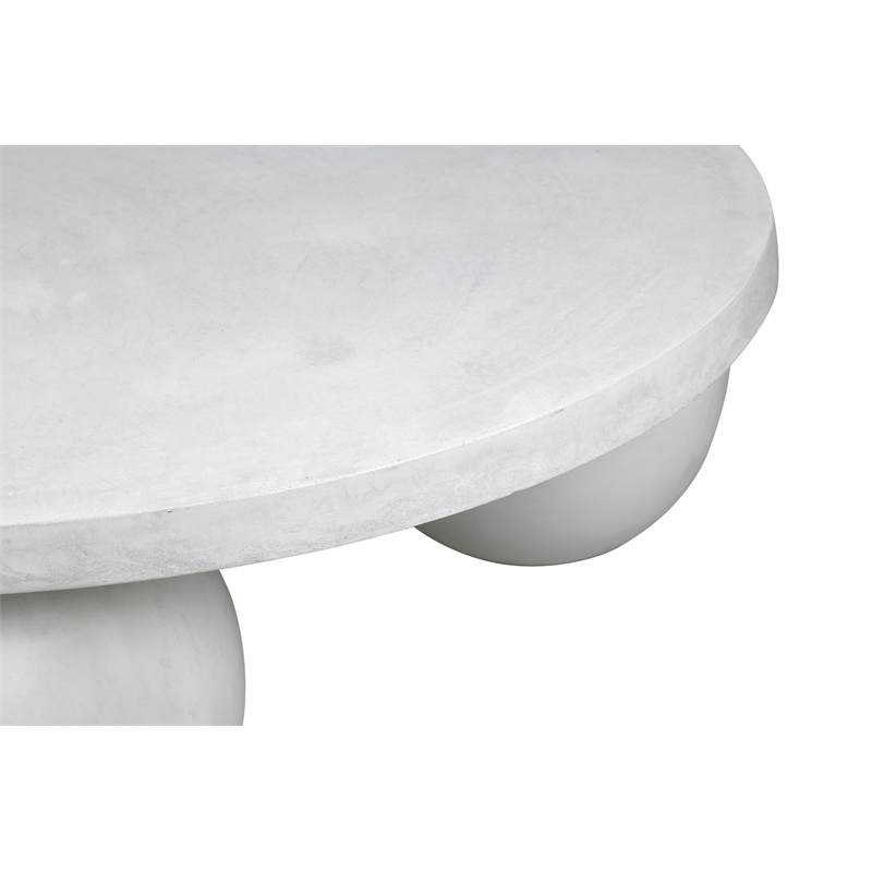 Dani Round Coffee Table Large In Ivory