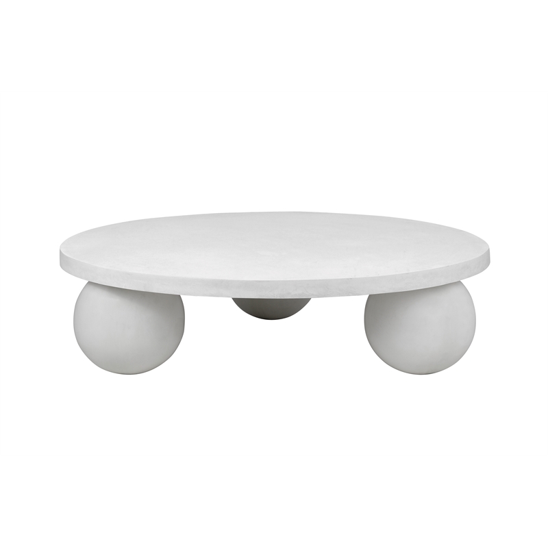 Dani Round Coffee Table Large In Ivory