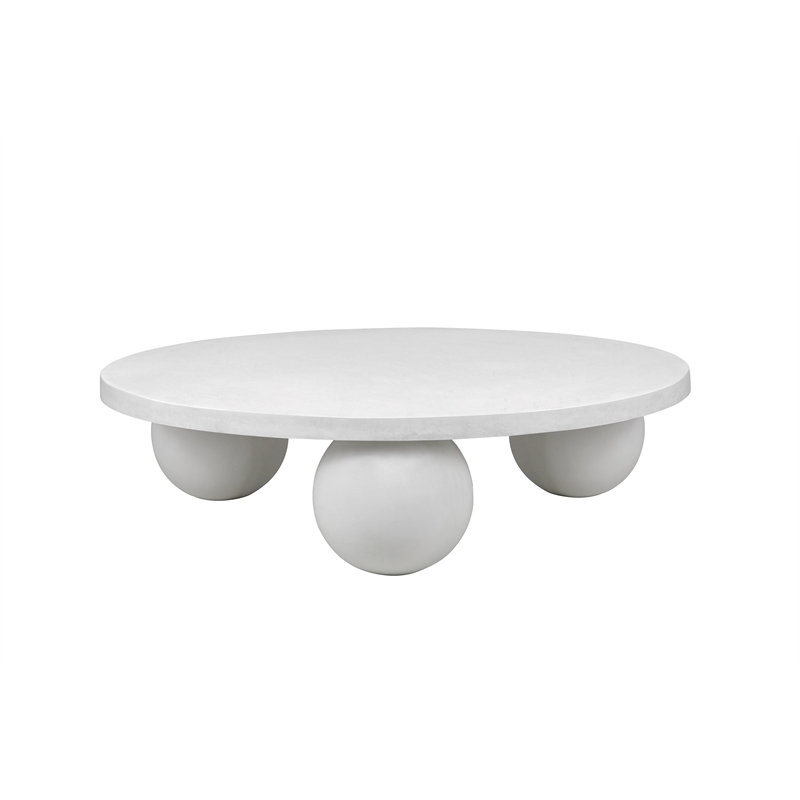 Dani Round Coffee Table Large In Ivory