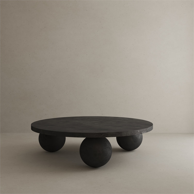 Dani Round Coffee Table Medium In Black