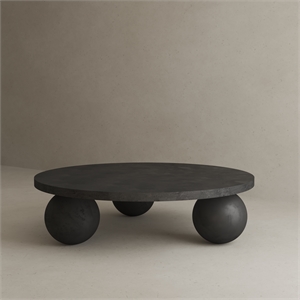 Dani Round Coffee Table Medium In Black