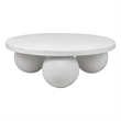 Dani Round Coffee Table Medium In Ivory