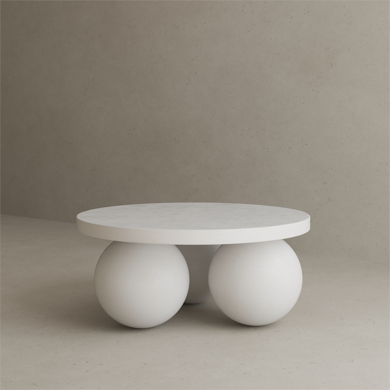 Dani Round Coffee Table Small In Ivory