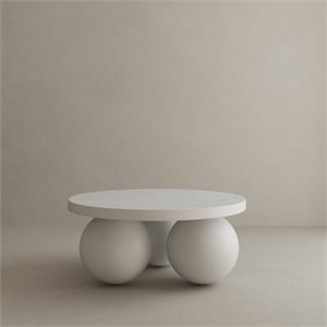 Dani Round Coffee Table Small In Ivory