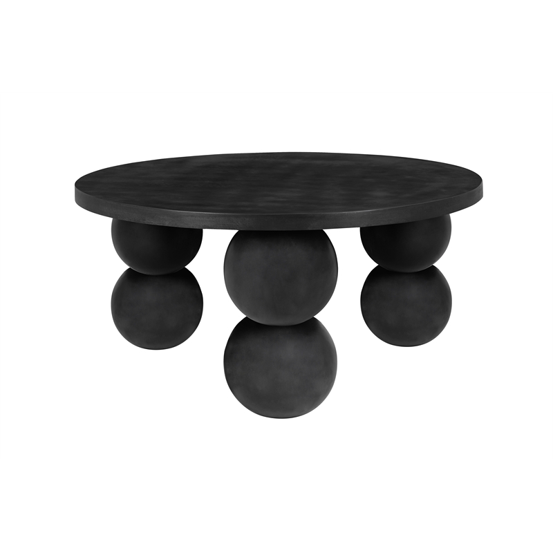 Dani Round Desk Large in Black