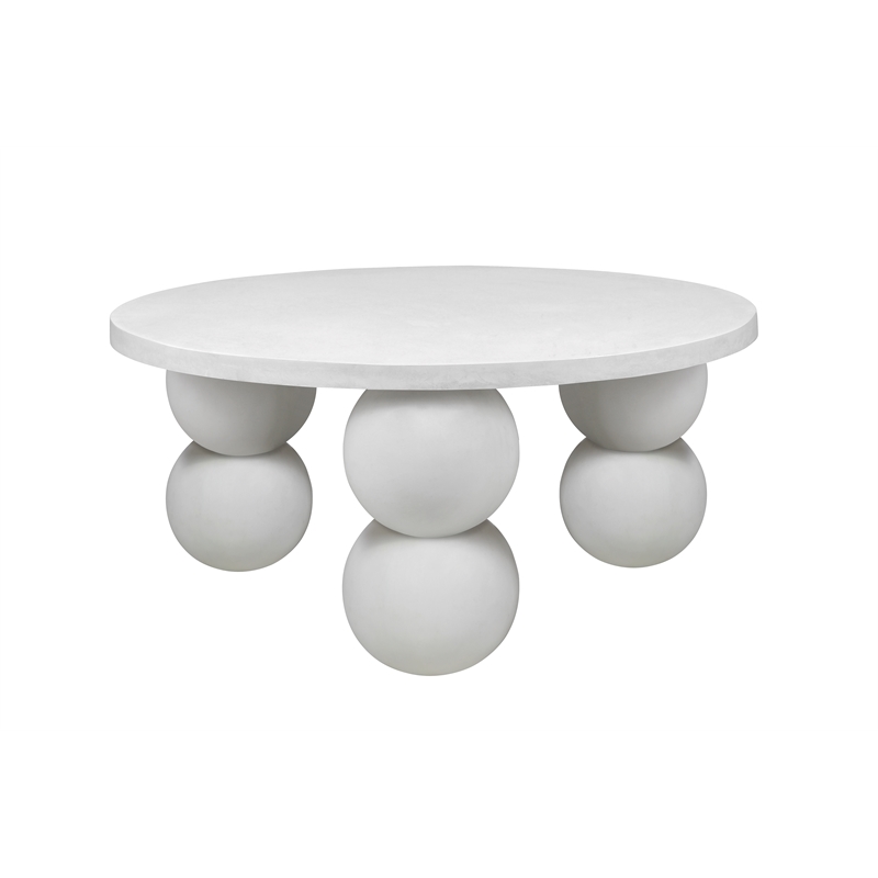Dani Round Desk Large in Ivory