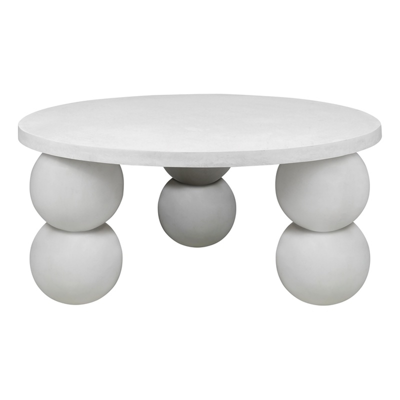 Dani Round Desk Large in Ivory
