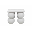 Dani Square Console Small in Ivory