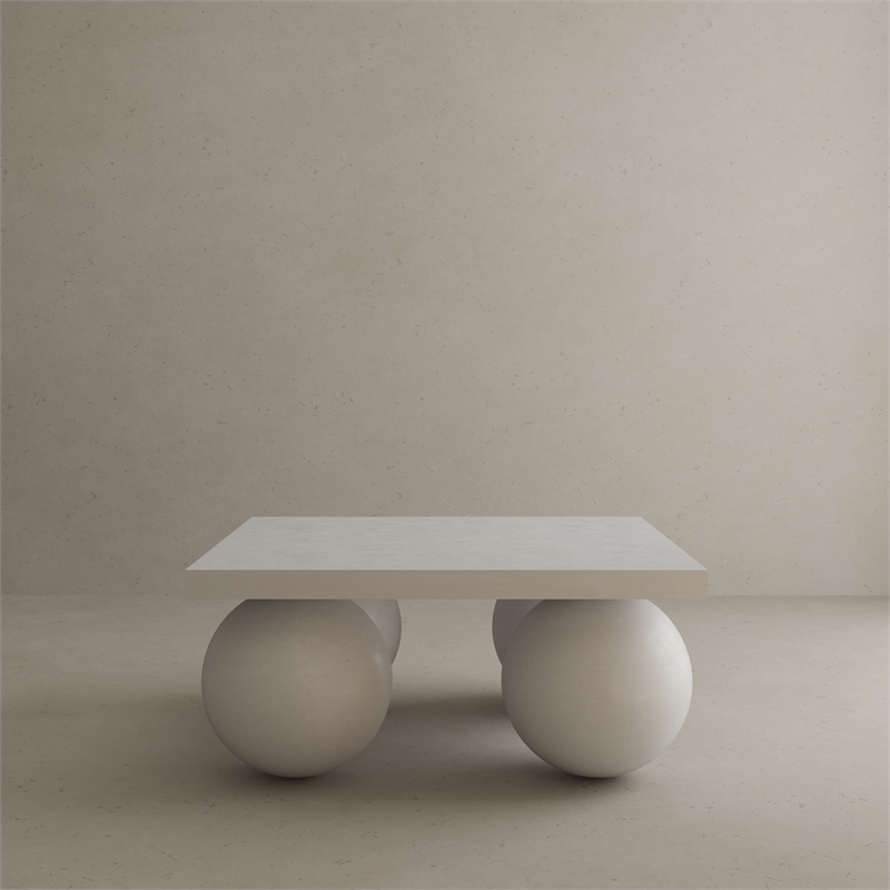 Dani Square Coffee Table Small In Ivory