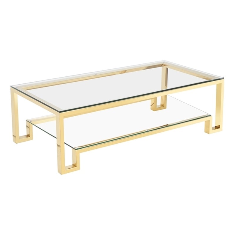 Laurence Coffee Table Small High Polish Gold