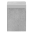 Sonny Square Pedestal Low in Light Grey Bev Collection Pedestal