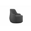 Dorian Swivel Chair in Grey Boucle Dorian Collection Accent Chair
