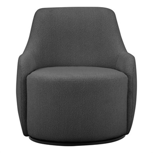 Dorian Swivel Chair in Grey Boucle Dorian Collection Accent Chair