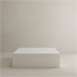 Ricky Coffee Table Large in Ivory Bev Collection Coffee Table