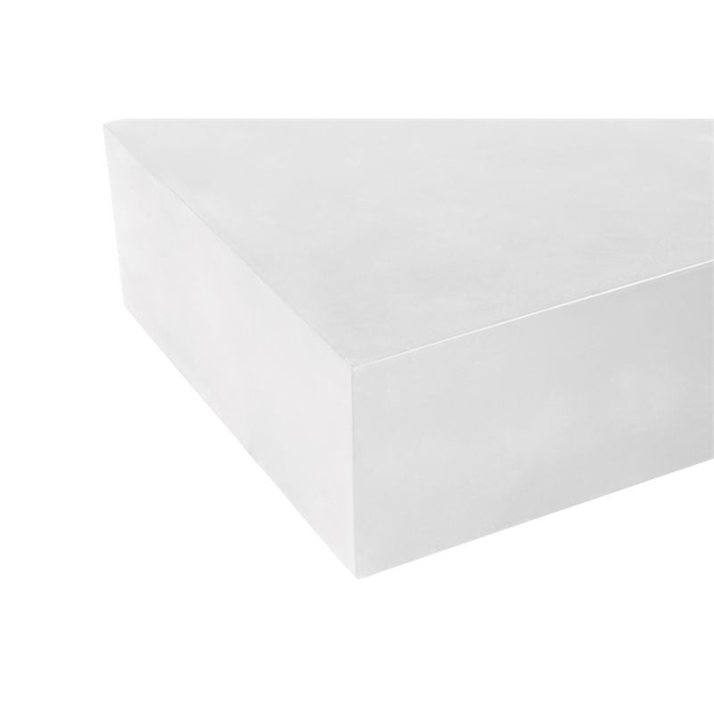 Ricky Coffee Table Large in Ivory Bev Collection Coffee Table