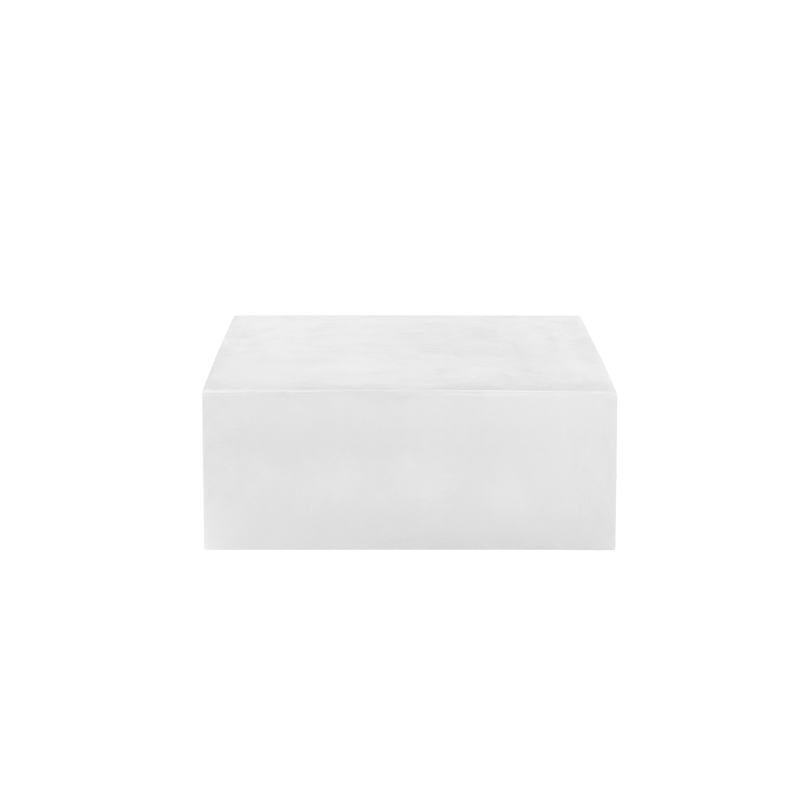 Ricky Coffee Table Large in Ivory Bev Collection Coffee Table