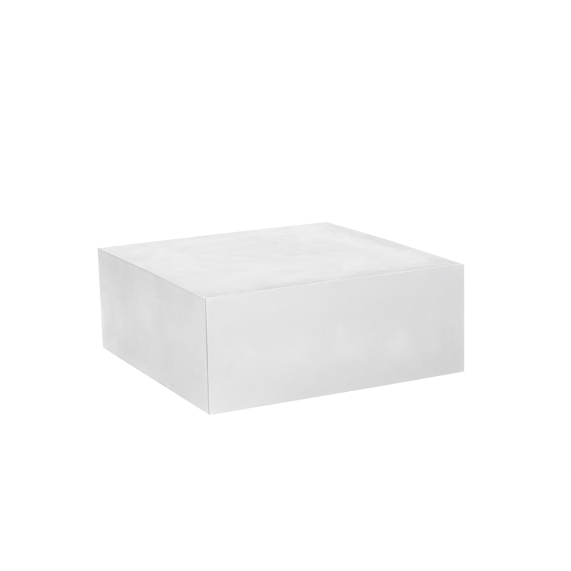 Ricky Coffee Table Large in Ivory Bev Collection Coffee Table