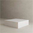 Ricky Coffee Table Large in Ivory Bev Collection Coffee Table