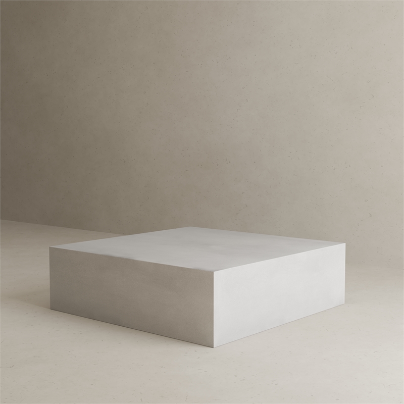 Ricky Coffee Table Large in Light Grey Bev Collection Coffee Table