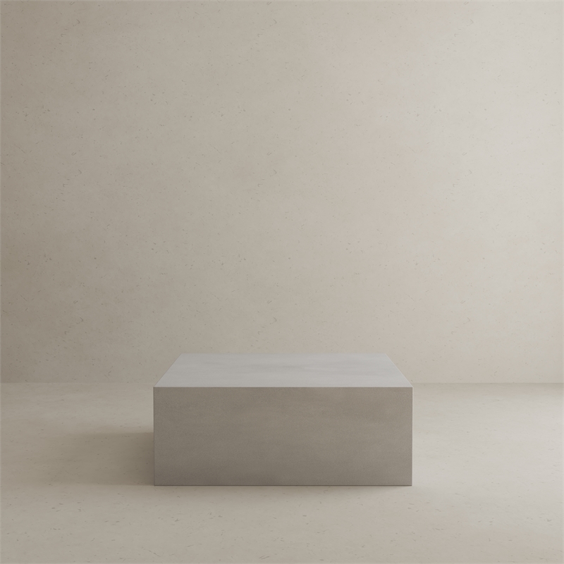 Ricky Coffee Table Large in Light Grey Bev Collection Coffee Table
