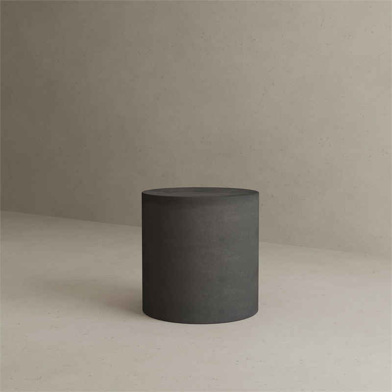 Thurman Side Table in Black Bev Collection Side Table