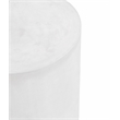 Thurman Side Table in Ivory Bev Collection Side Table